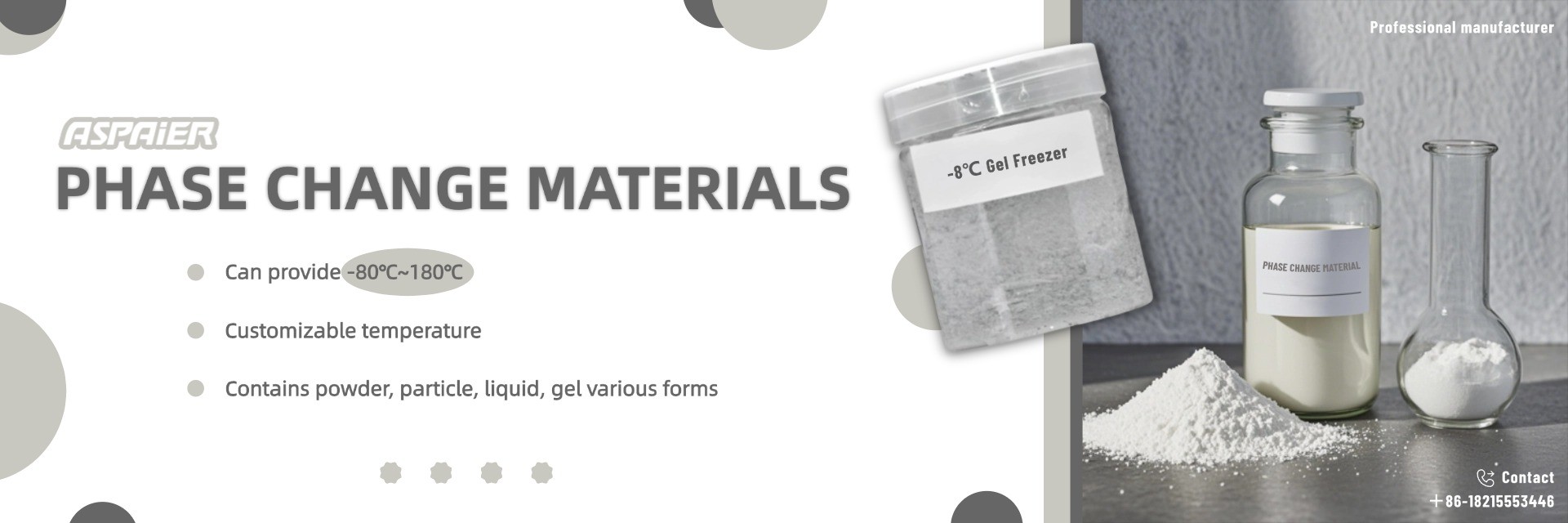 ποιότητας Ειδικό PCM για την ψυχρή αλυσίδα εργοστάσιο